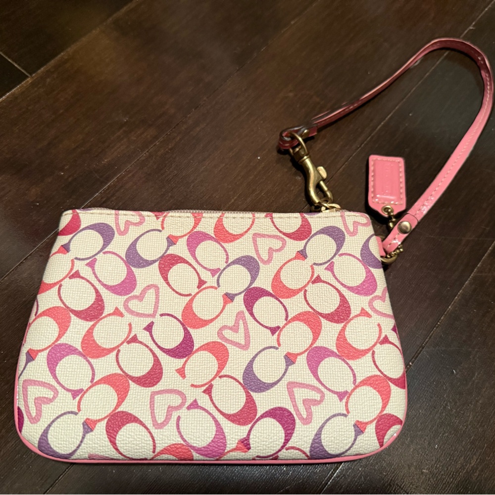 Coach Heart Wristlet